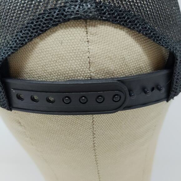 Port Authority Youth Boys Embroidered L Snapback Mesh Back Hat Gray Black - Picture 8 of 12